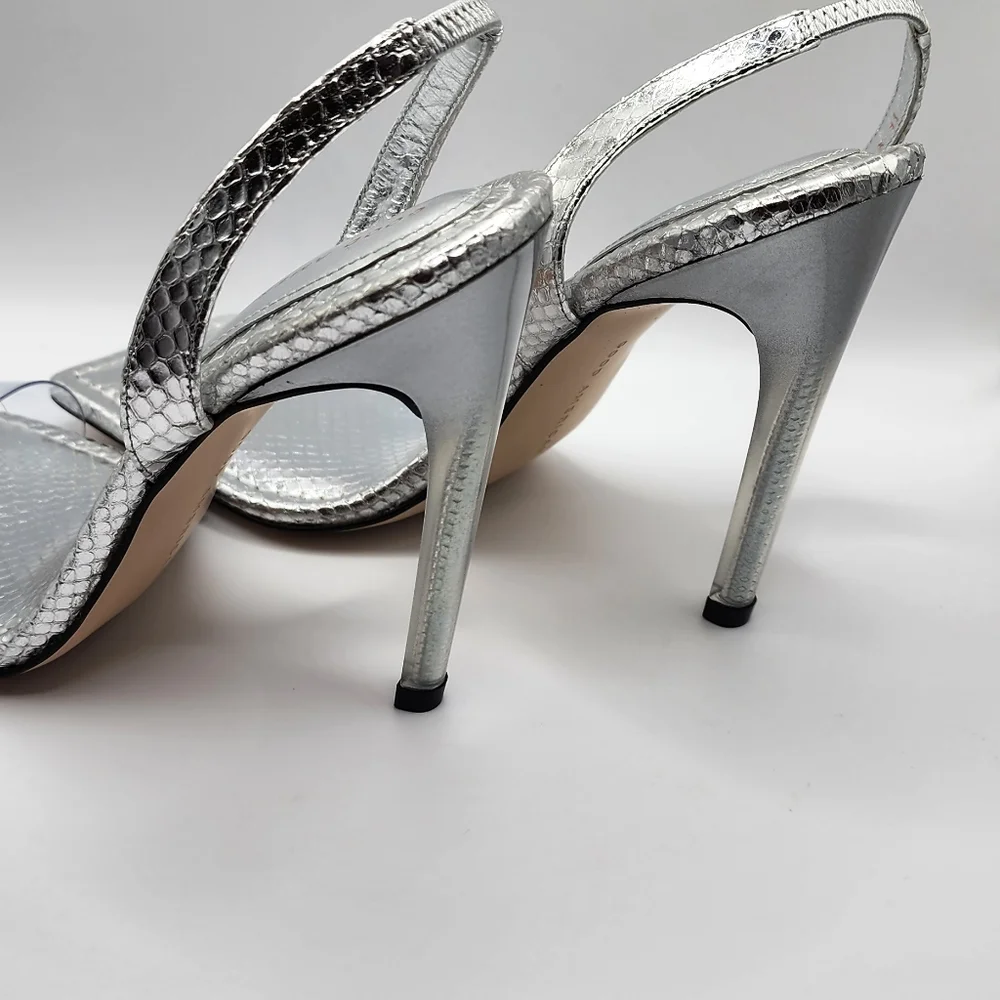Good american silver snake heels - Picture 6 of 10